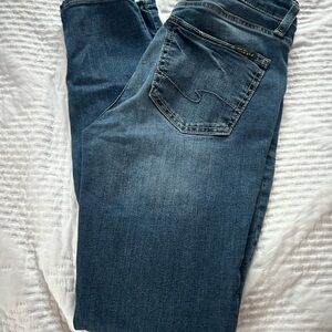Silver Jeans Women's Straight Leg Blue Denim